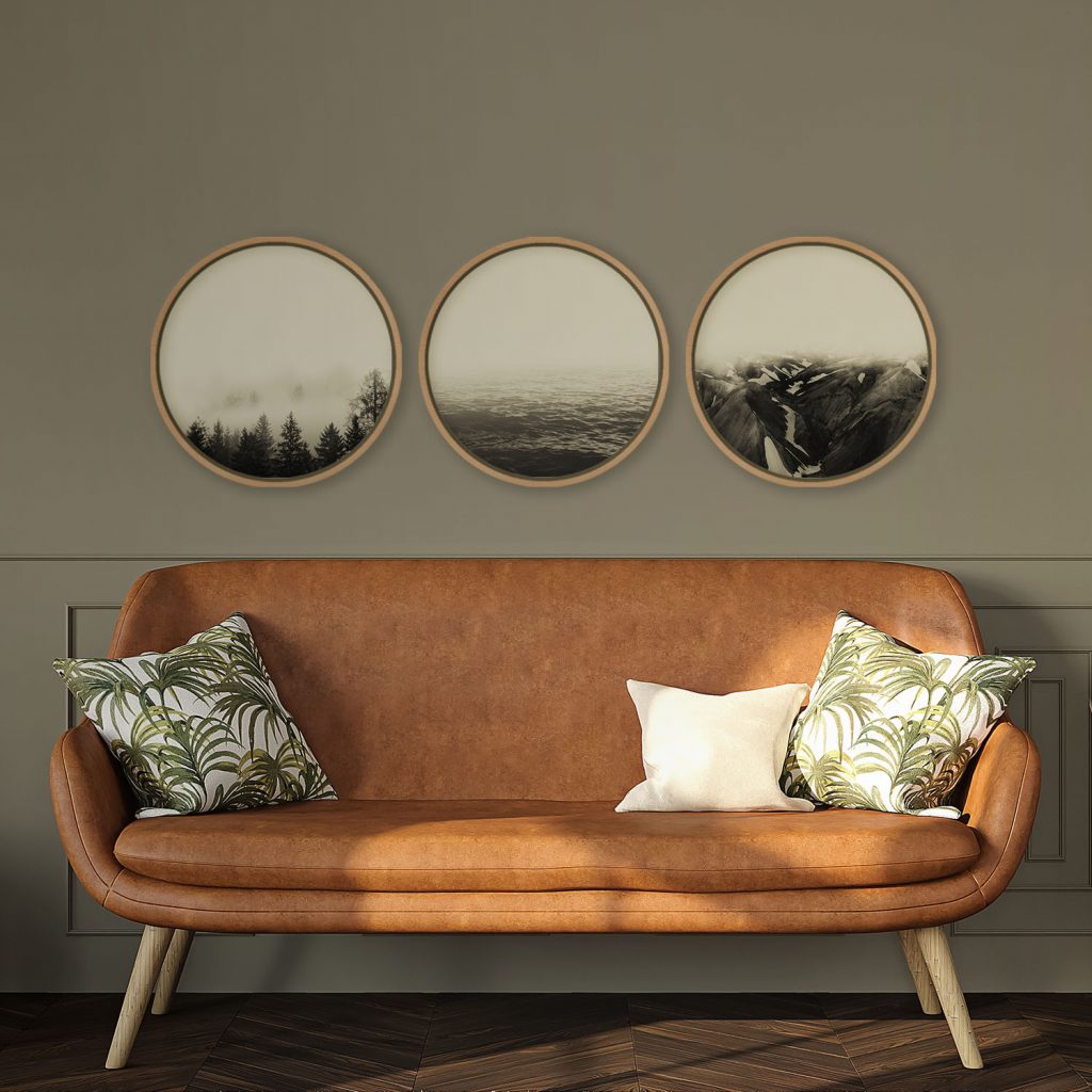 Nature Circular Forest Ocean Mountains – Wall Hanging