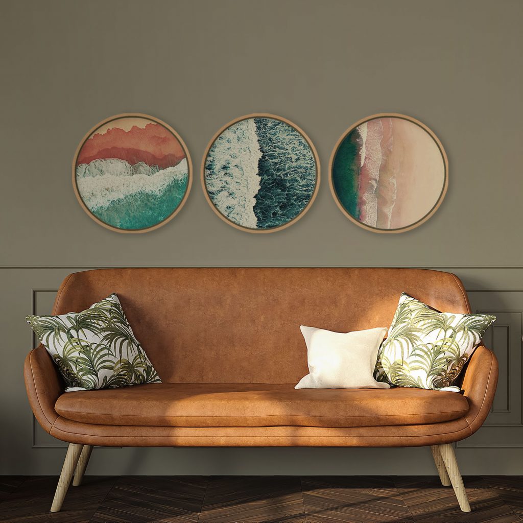 Nature Aerial Waves and Beach – Wall Hanging