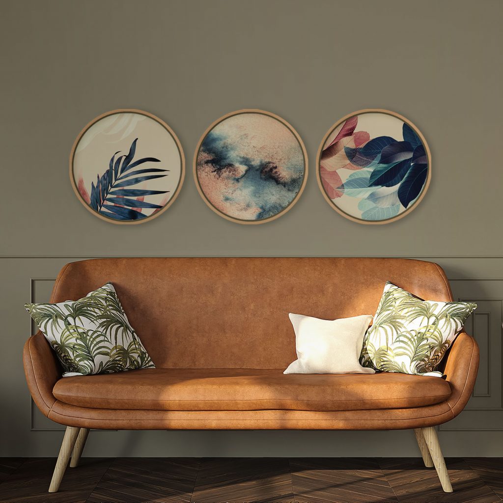 Botanical Abstract Leaves Textures – Wall Hanging