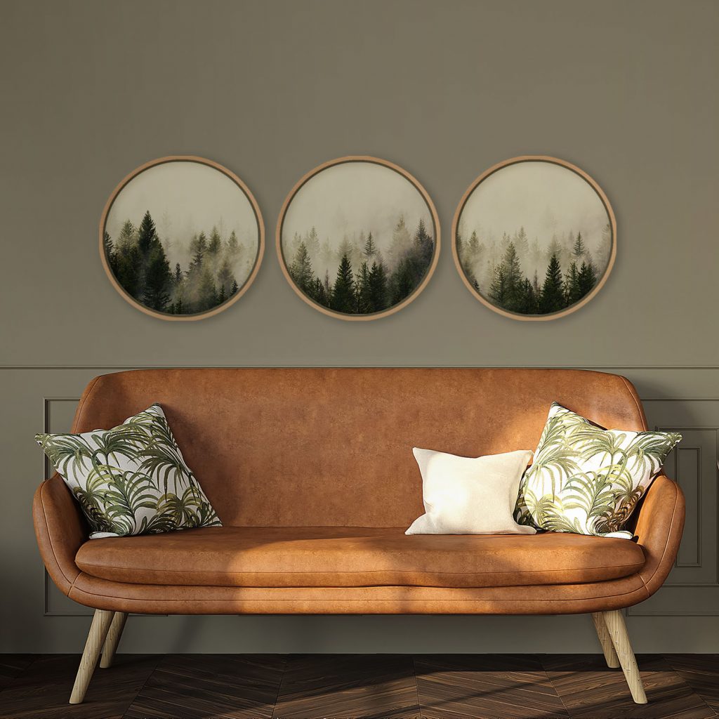 Nature Misty Pine Forest – Wall Decor