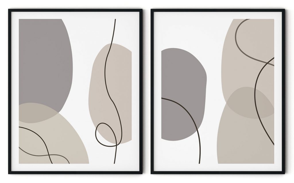 Minimalistic harsh figures