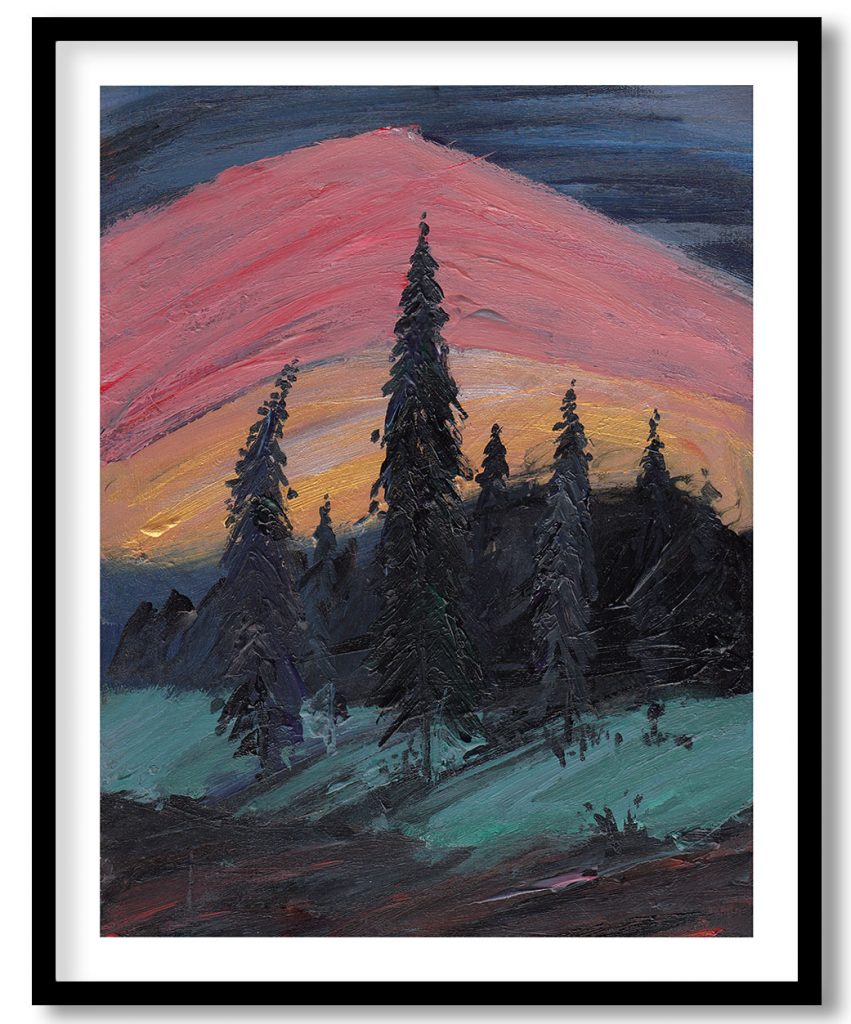 Trees With Colorful Background