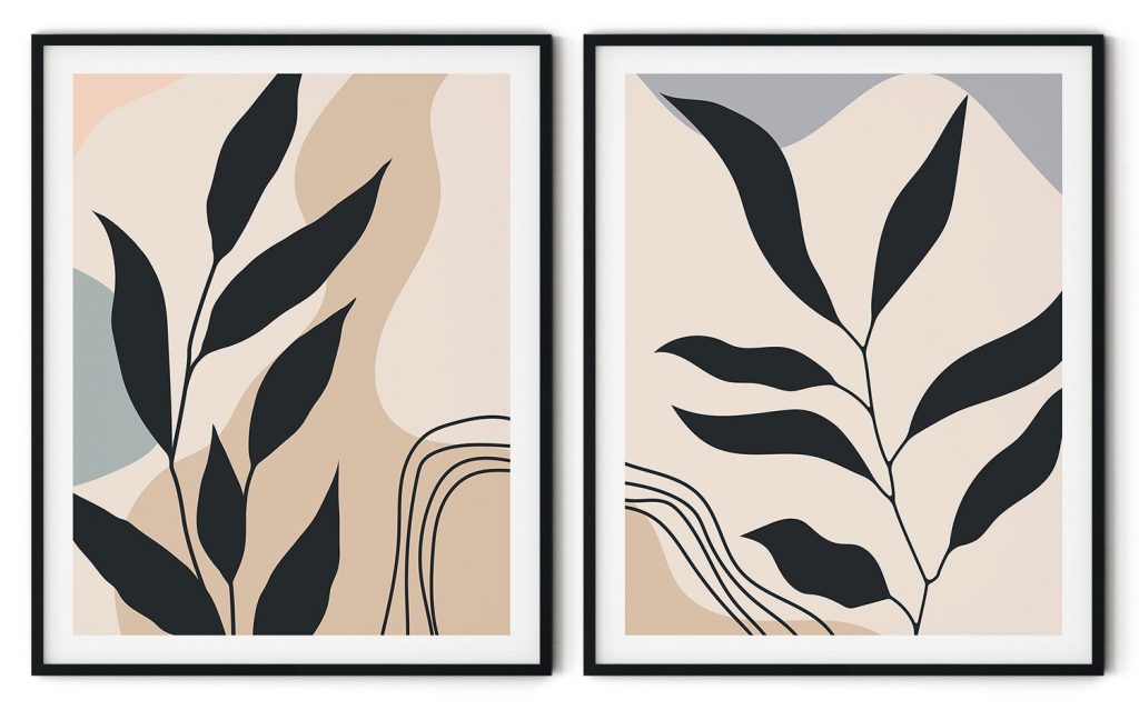 Natural plants leaves