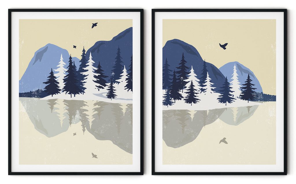 Cold frozen mountains