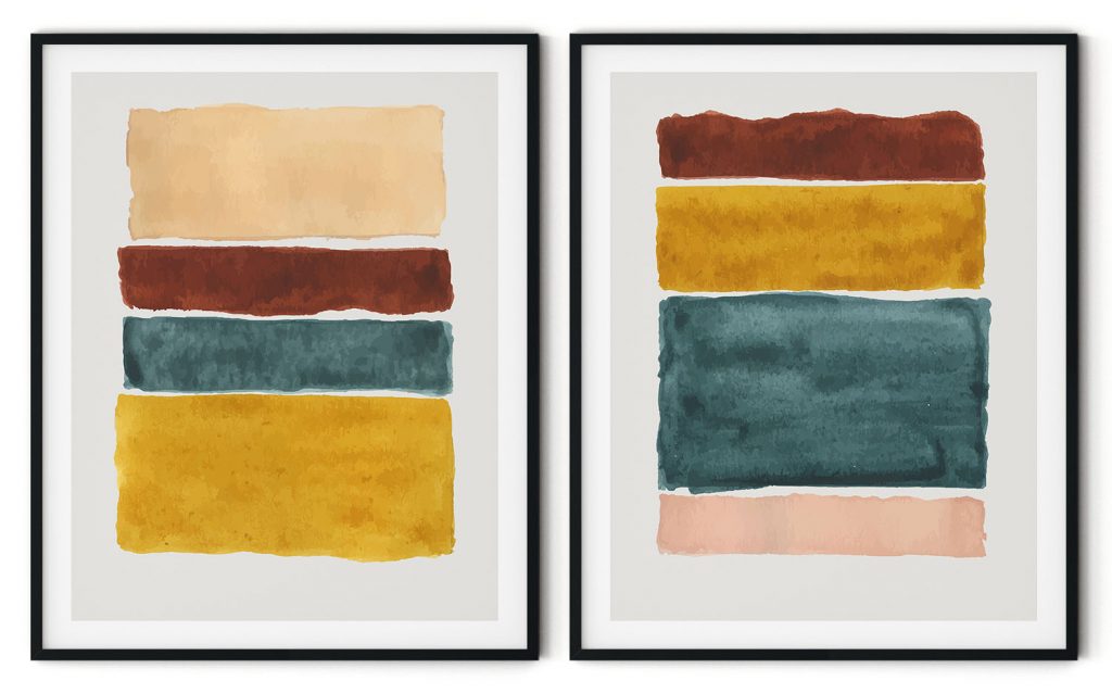 Autumn acrylic colors