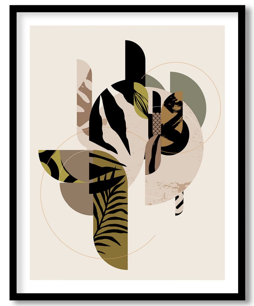 Fusion Of Botanical With Geometry