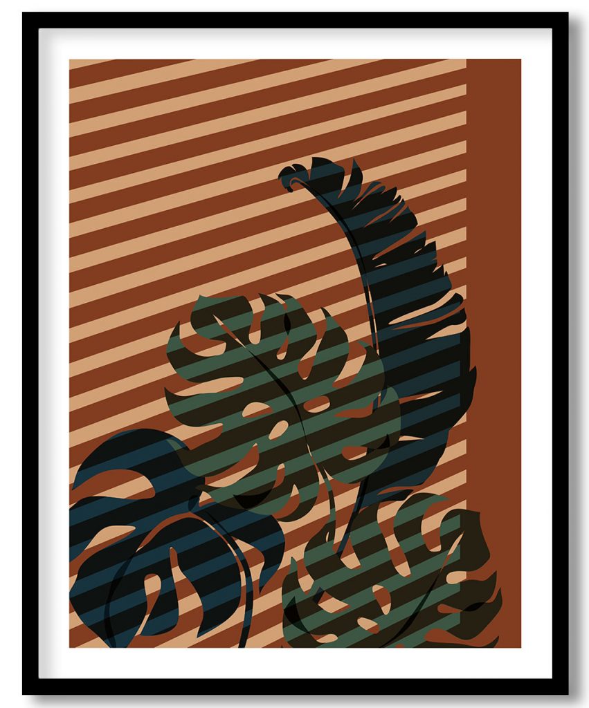 Sun Rays Falling On Leaves