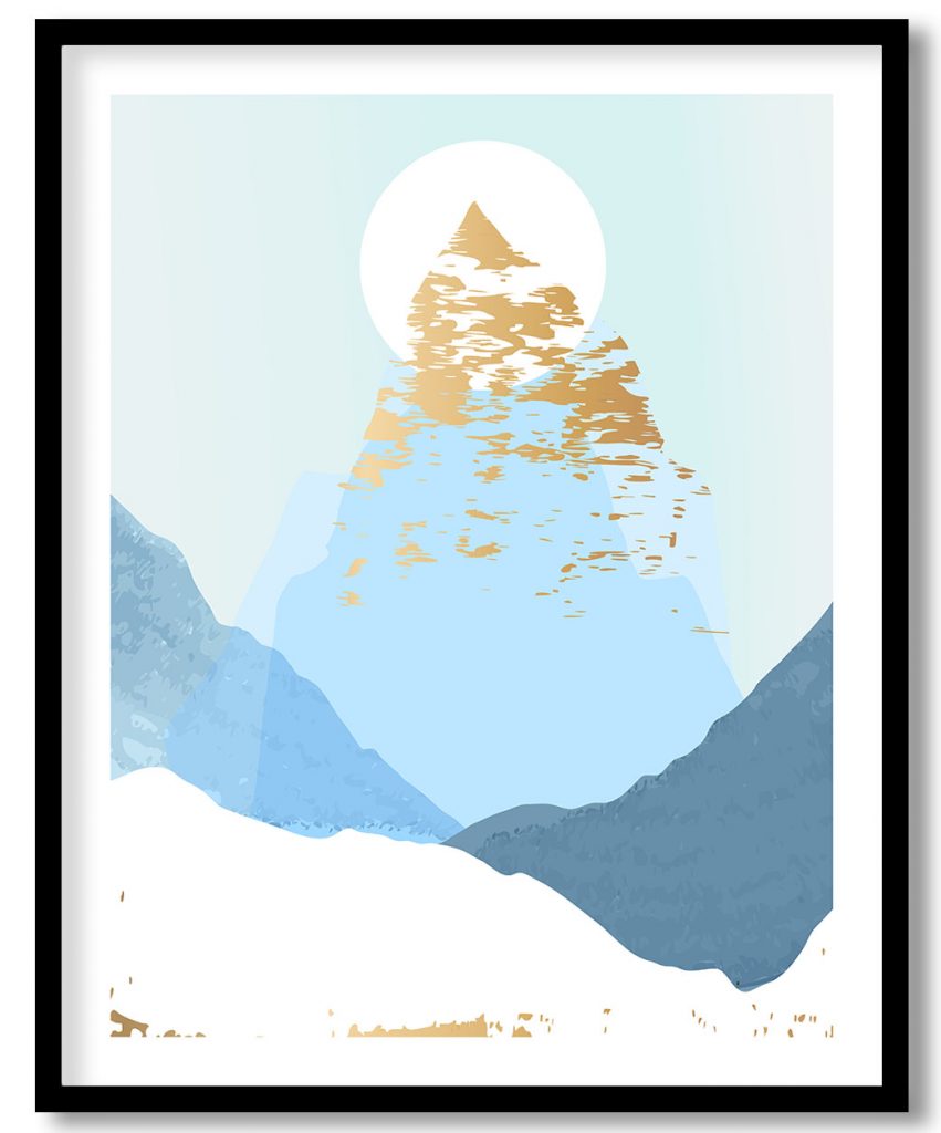 Golden Peak At Morning