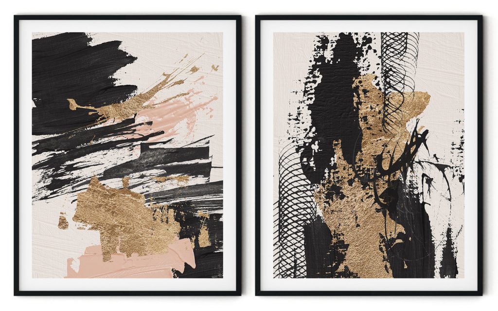 Twisted Black With Golden Touch