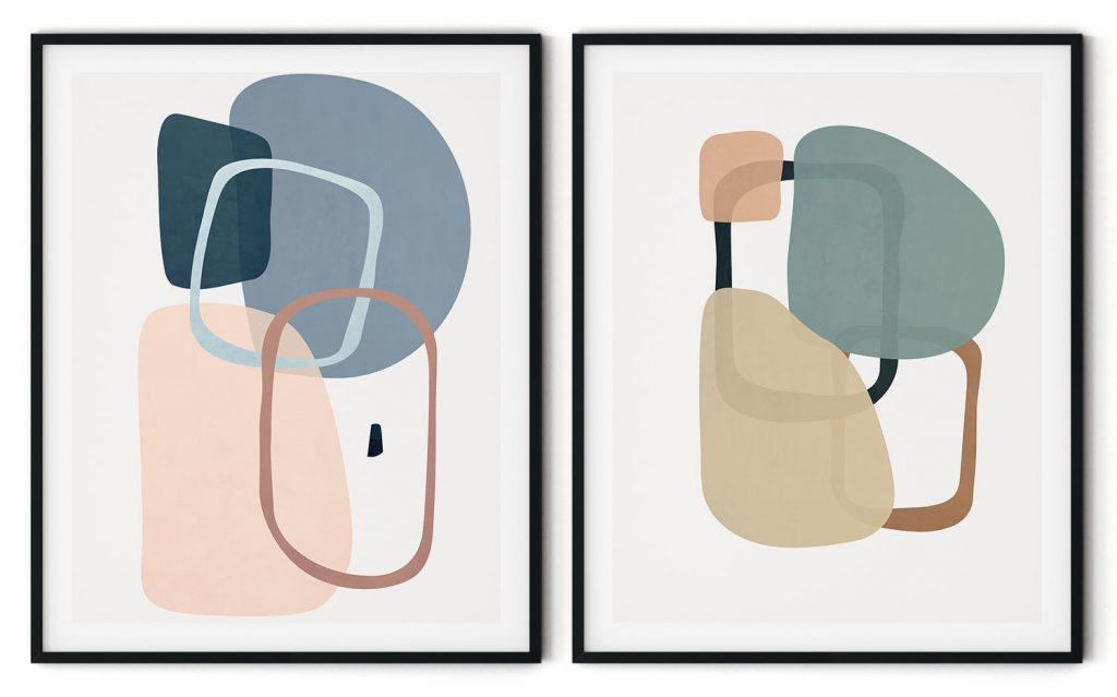 Geometric figurative abstract