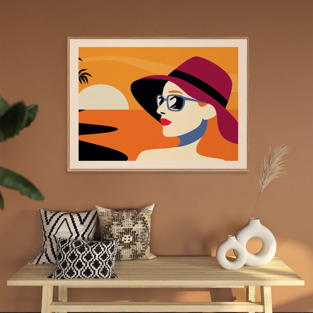 In a summer vacation Wall Art, Hanging Wall Decor, Home Decor