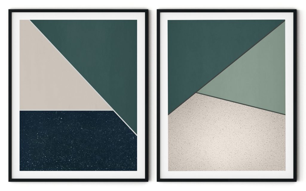 Competitive geometric grunge abstract