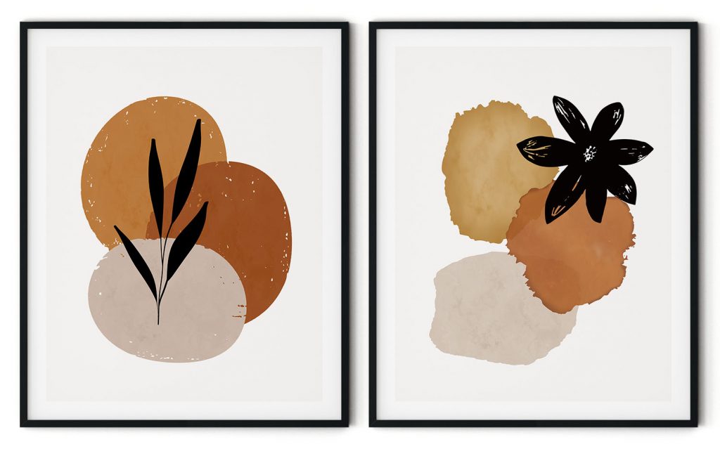 Boho botanical abstract