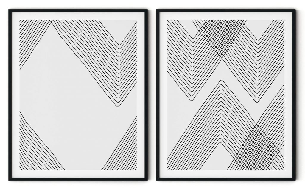 Creative zig zag lines