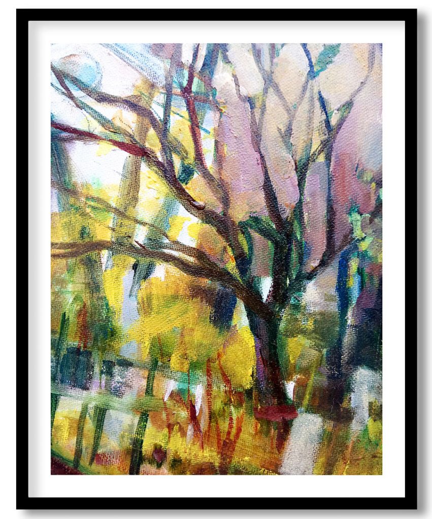 Lonely Trunk In Mist