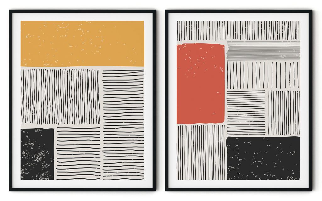 Stain trendy line abstract