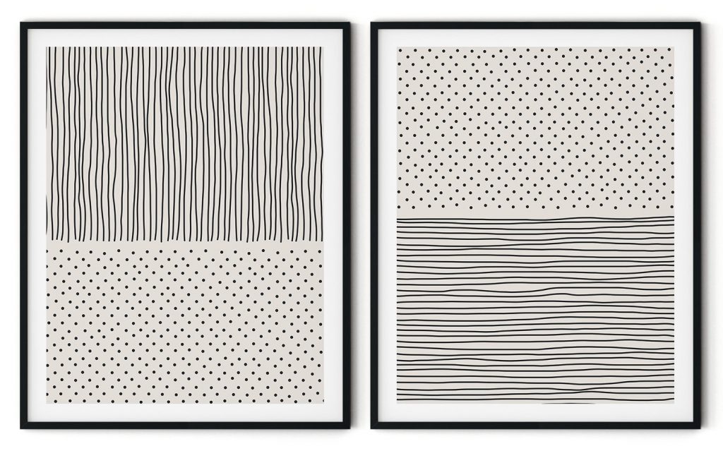 Animalistic delineation abstract