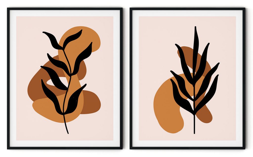 Descriptive boho leaves