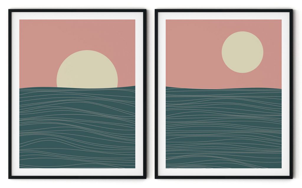 Modern inventive seascape