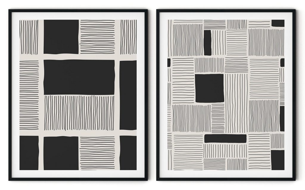 Modish silhouette abstract