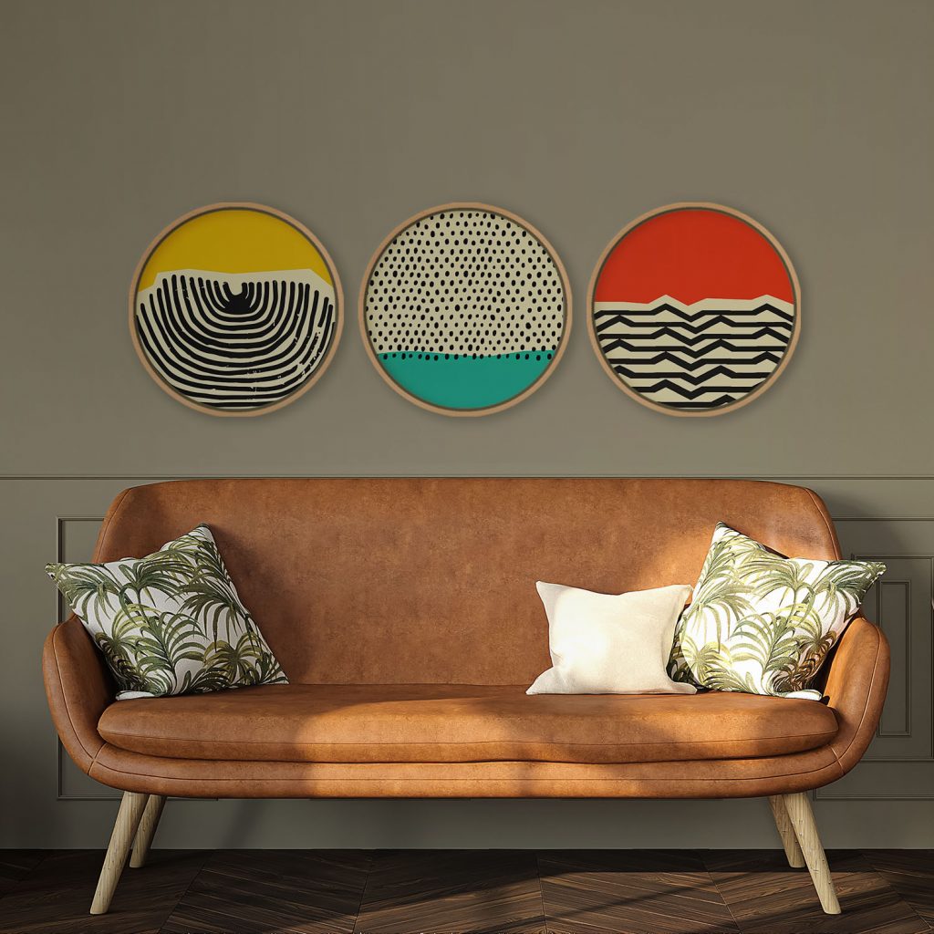 Abstract Circular Geometric Patterns – Wall Art