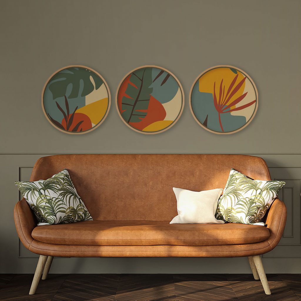 Abstract Tropical Leaves – Wall Hanging