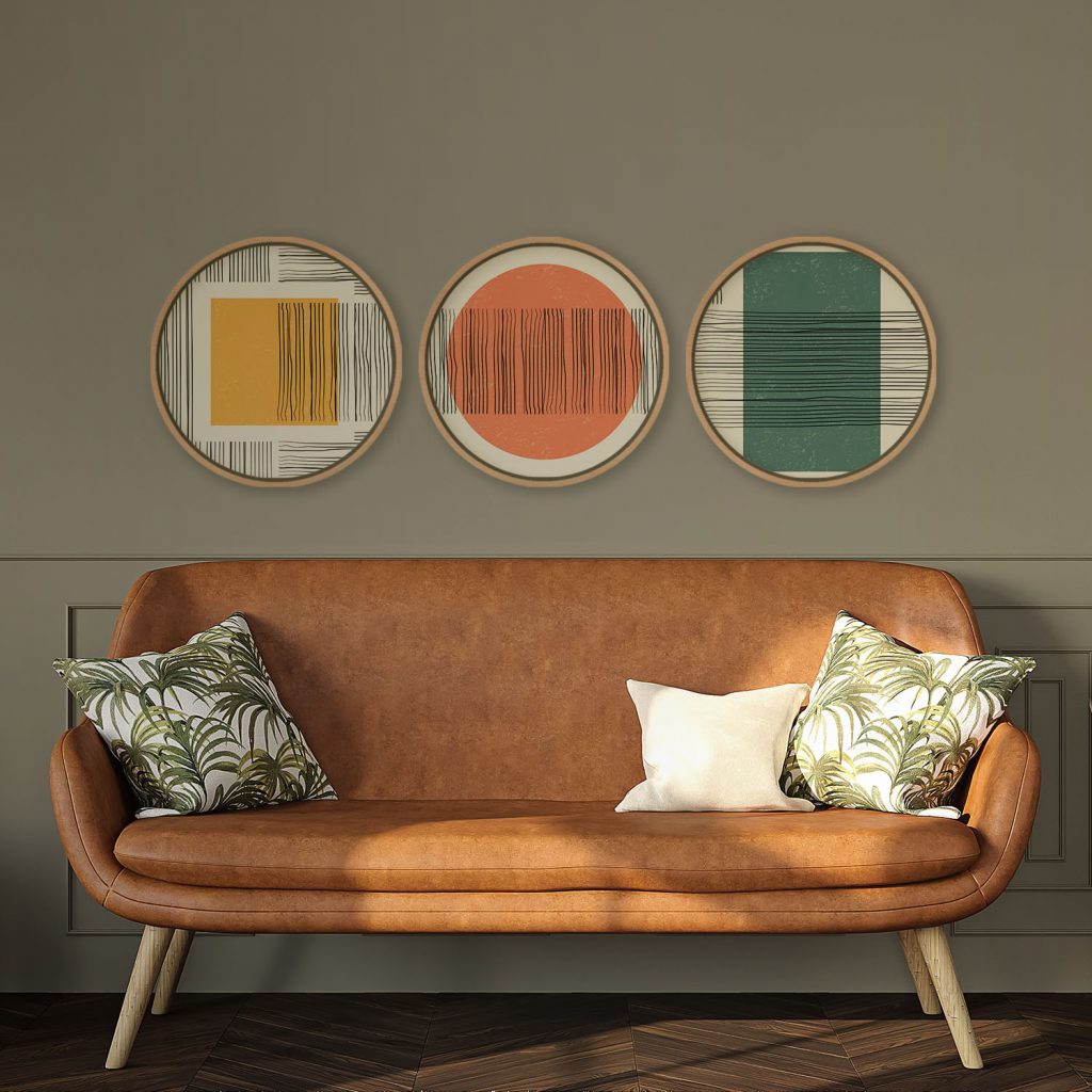 Abstract Three Geometric Circles – Wall Art