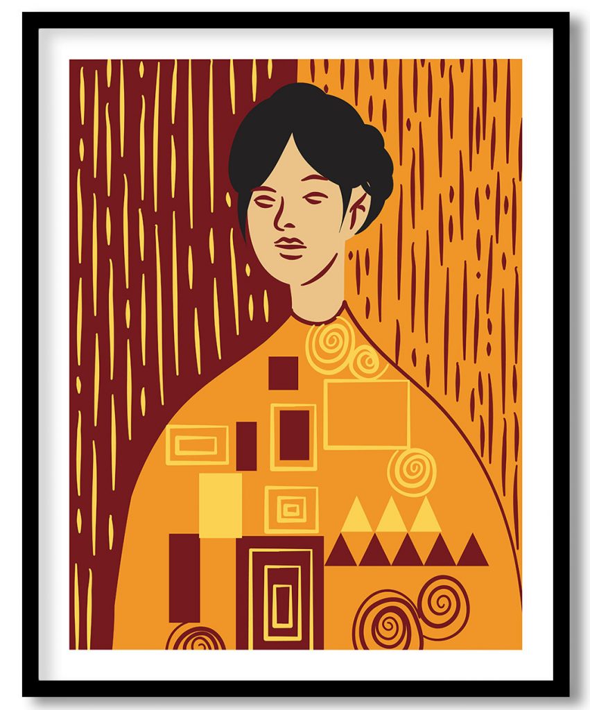 figurative lady abstract