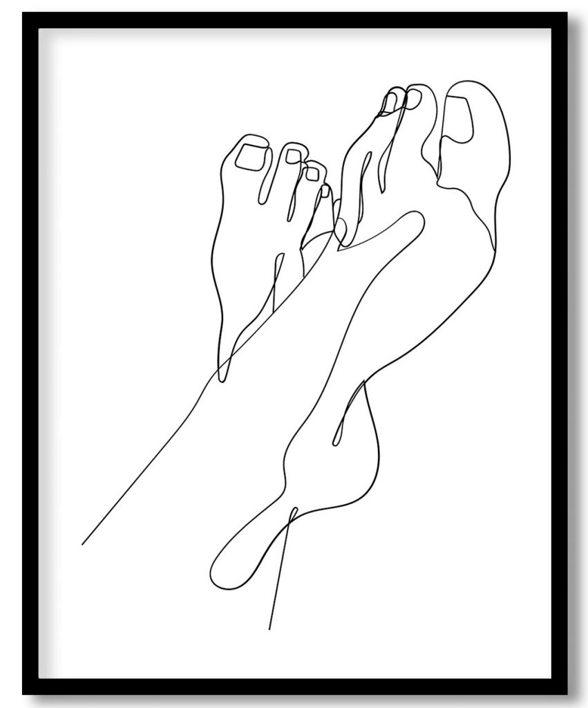 Foot outline