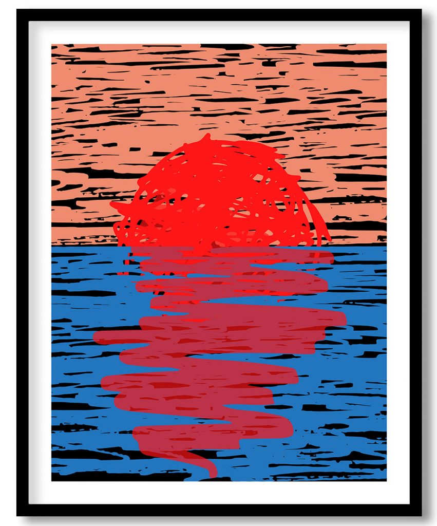 Contemporary sunset abstruse