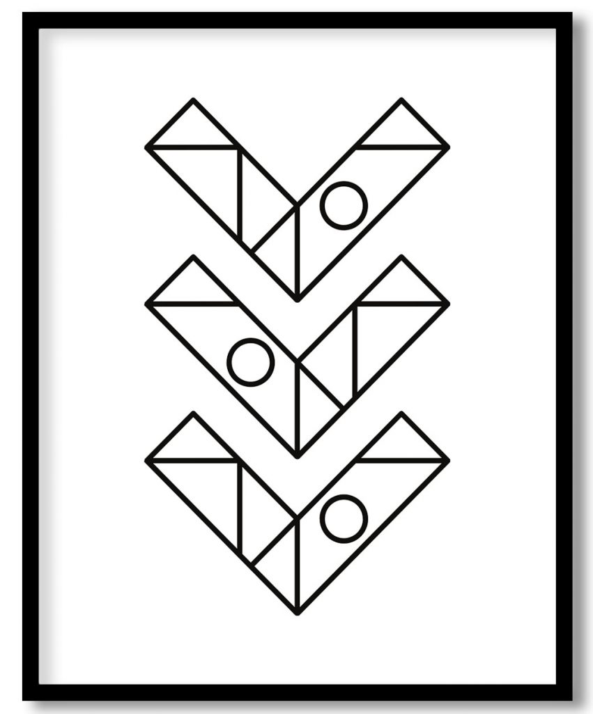 Geometric line art