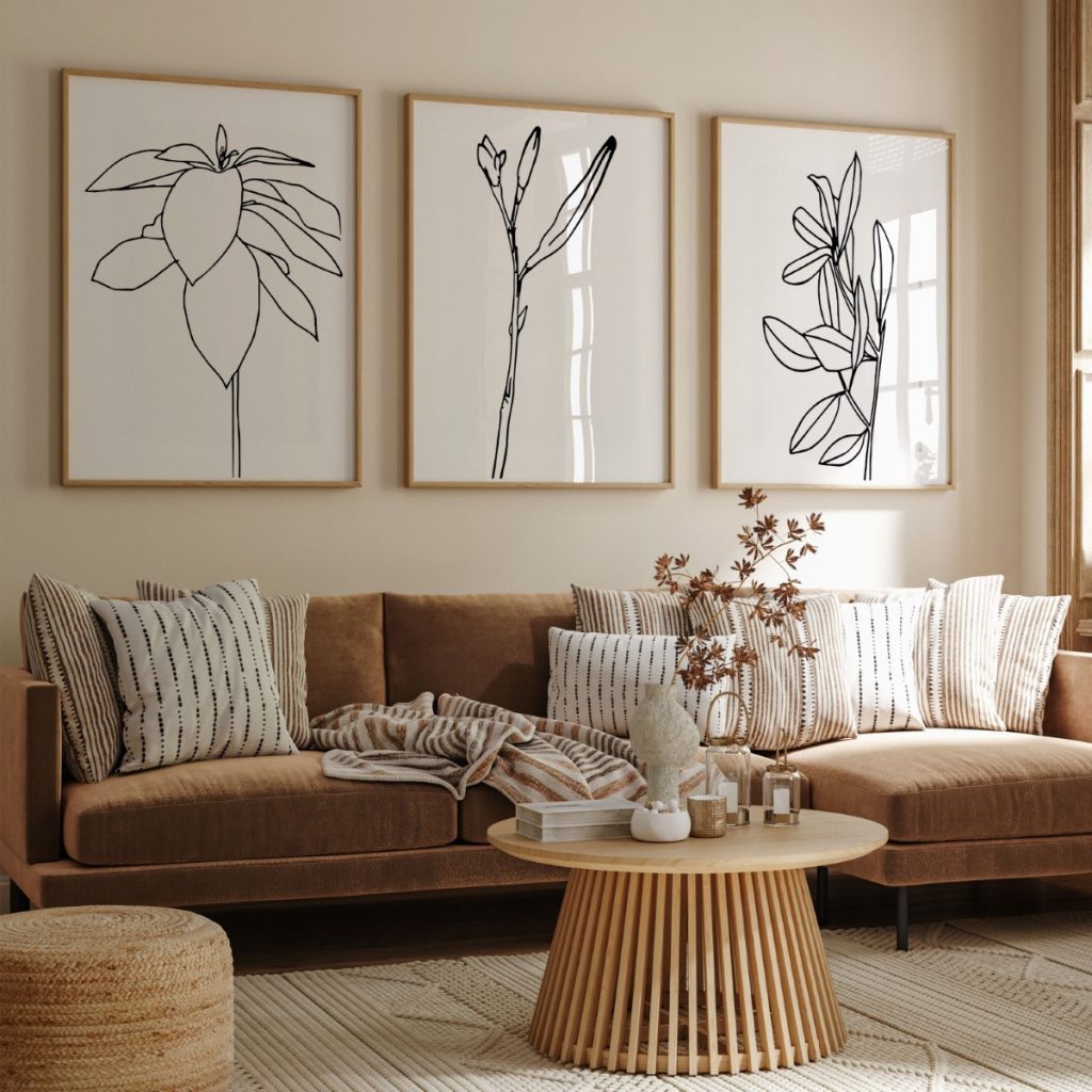 Minimalist Three Botanicals – Wall Art