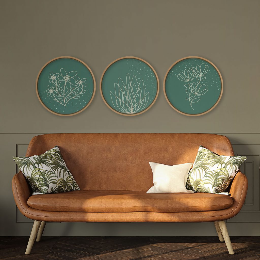 Minimalist White Botanicals – Wall Decor