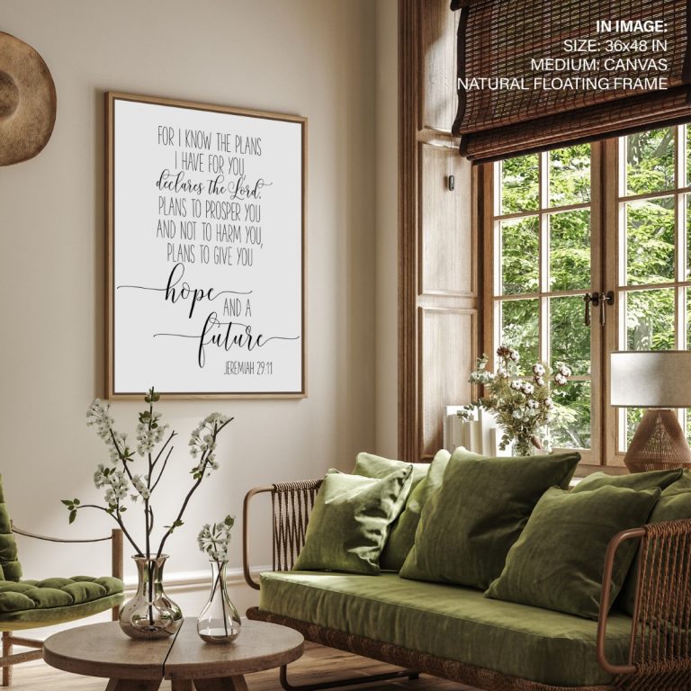 Bible Verse Art For I Know The Plans I Have For You To Give You Hope