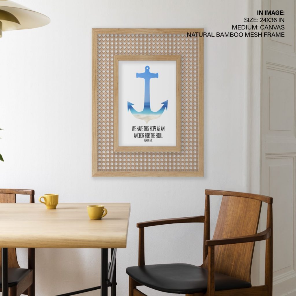 Bible verse anchor wall art print framed art for the soul, wall decor
