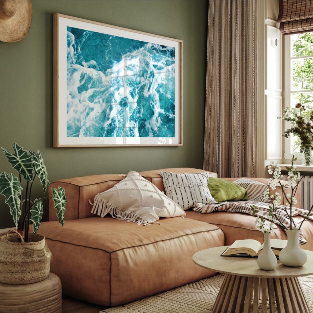Nature Turbulent Ocean Foam – Wall Painting