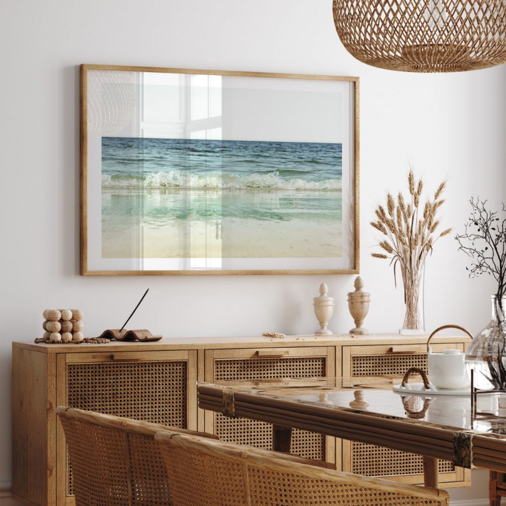 Nature Ocean Waves Sandy Beach – Wall Painting