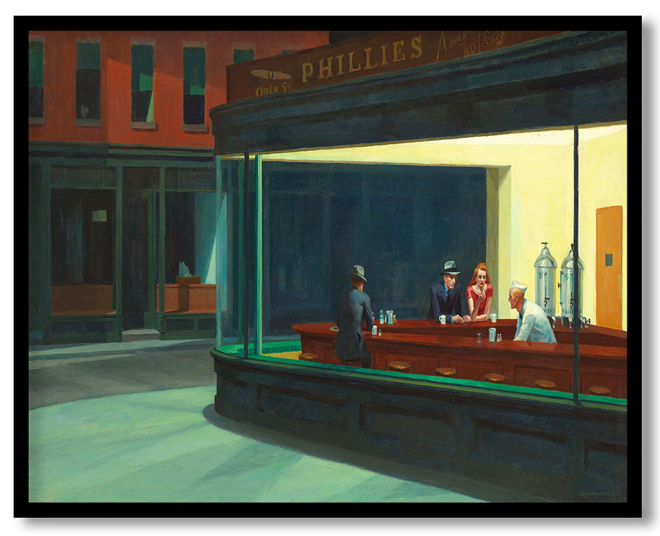 Nighthawks by Edward Hopper (1942) - Wall Art, Hanging Wall Decor, Home
