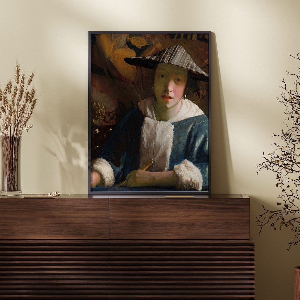 Johannes vermeer self portrait with hat by Johannes vermeer