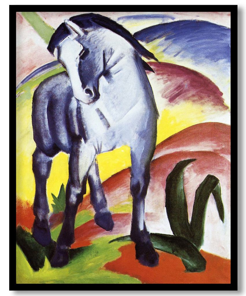 Blue horse i by Franz Marc (1911)