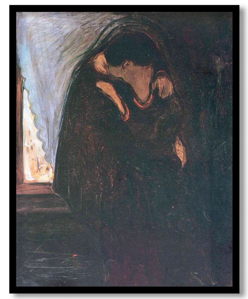 kiss by Edvard Munch (1897)