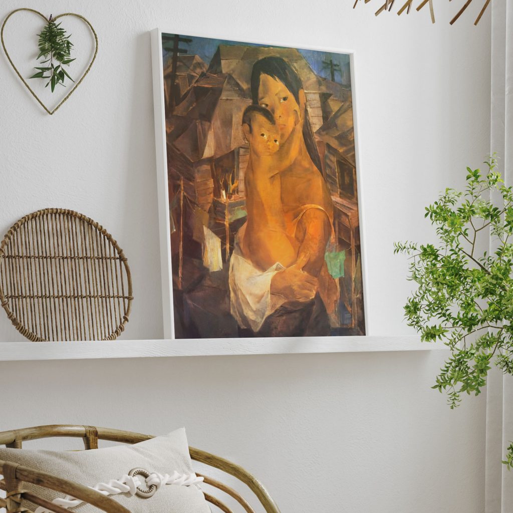 Madonna of the slums by Vicente Manansala (1950)
