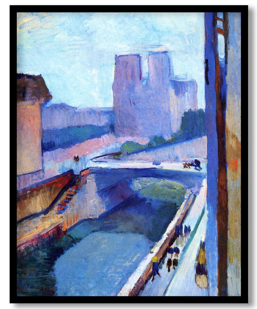 Notre dame sunrise by Henri Matisse (1902)
