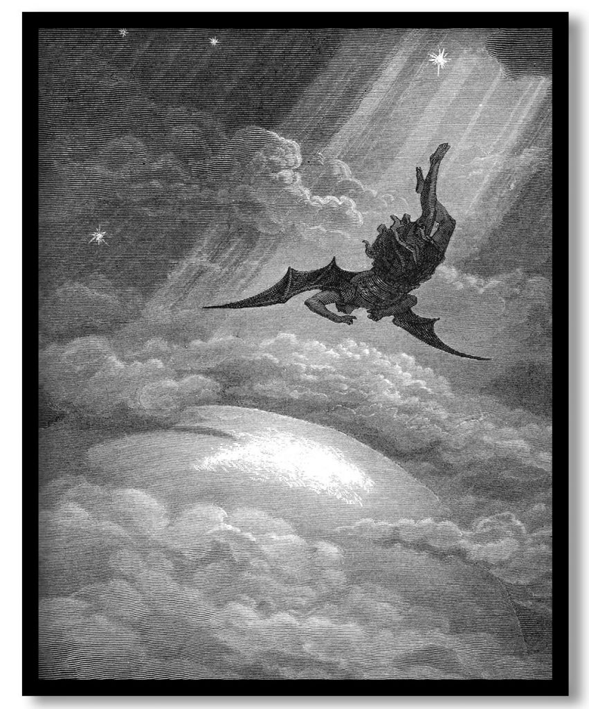 Paradise lost by Gustave Dore (XIX cent.)