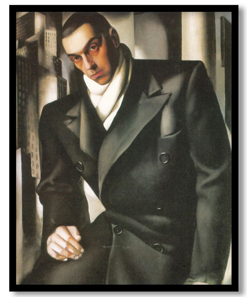 Portrait of a man or Mr Tadeusz de Lempicki by Tamara de Lempicka (1928)