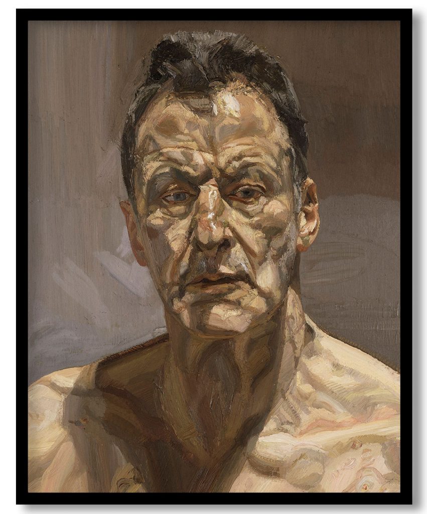 Reflection self portrait by Lucian Freud (1985)