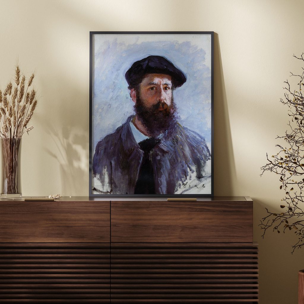Self portrait with a beret by Claude Monet (1886)
