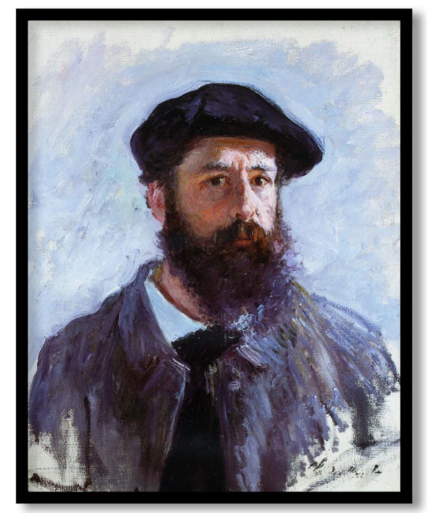 Self portrait with a beret by Claude Monet (1886)