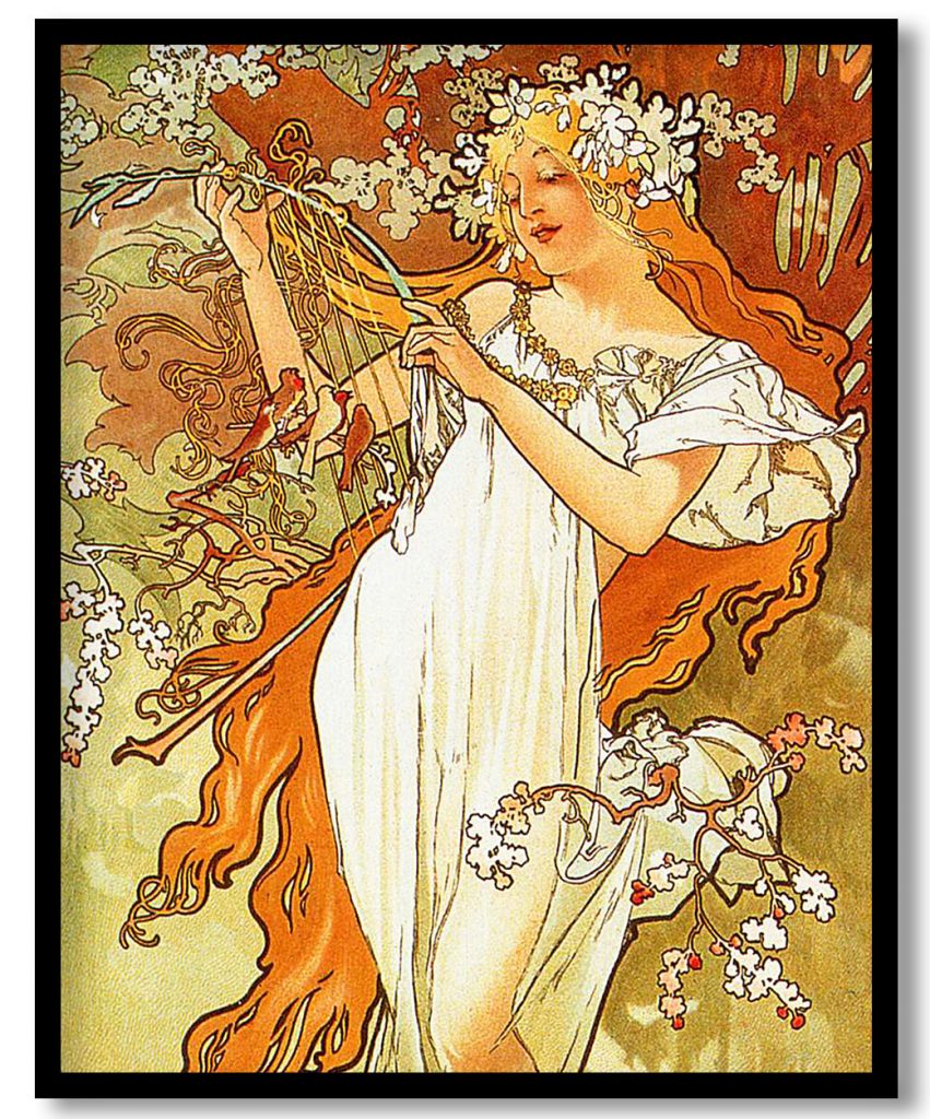 Spring by Alphonse Mucha (1896)