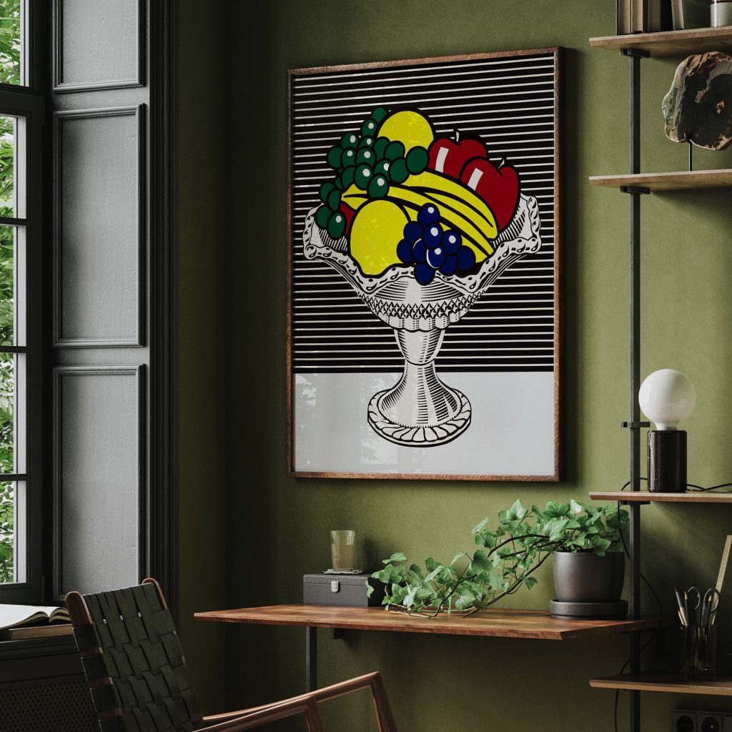 Still life with crystal bowl by Roy Lichtenstein (1973)